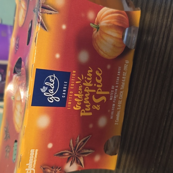 Glade Autumn Candle Collection - Fireside Glow, Night Long, Pumpkin Spice - Picture 4 of 4